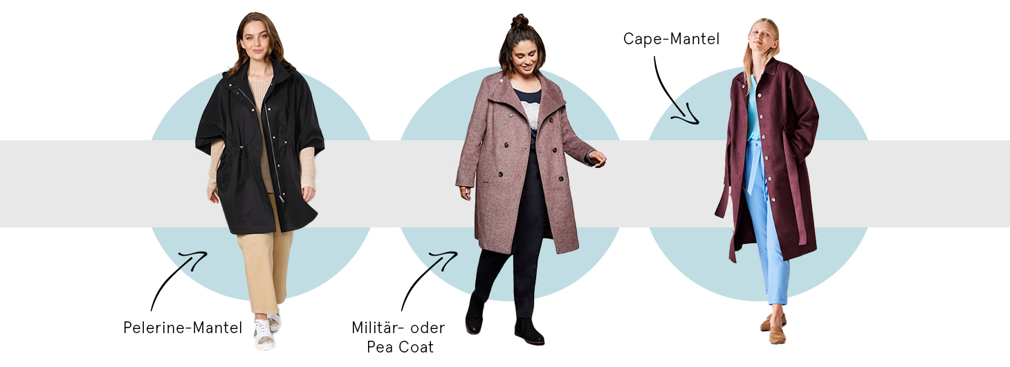Mantel-Guide kurvige Frauen Pelerine Militär Cape