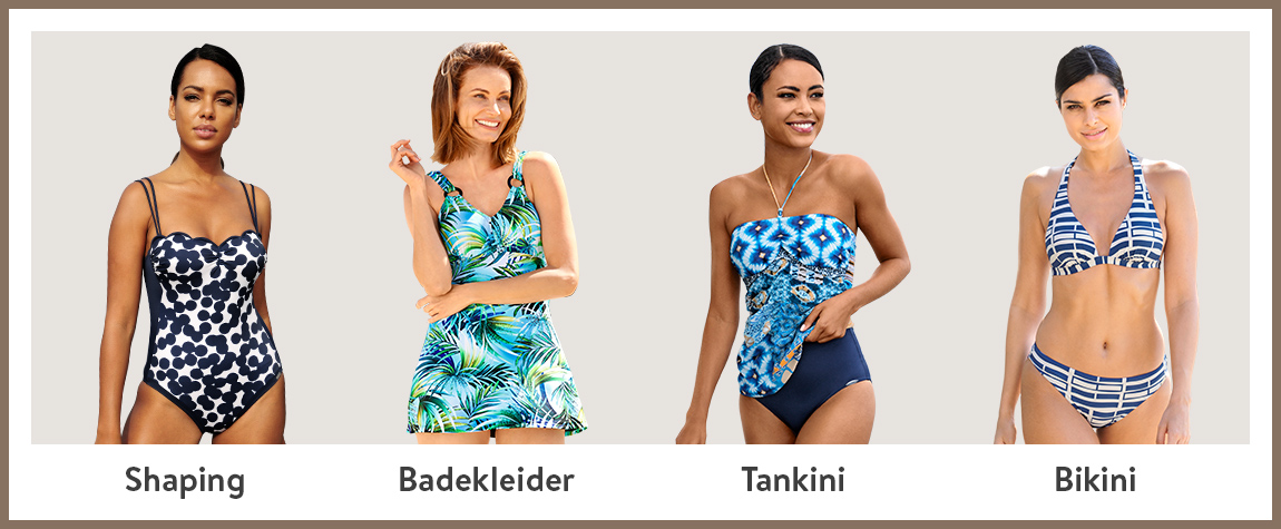 Ratgeber Bademode Pflege Bademodelle Shaping Badekleider Tankini Bikini