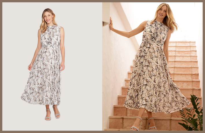 MONA Ratgeber Plissee Mode-Trend Kleid